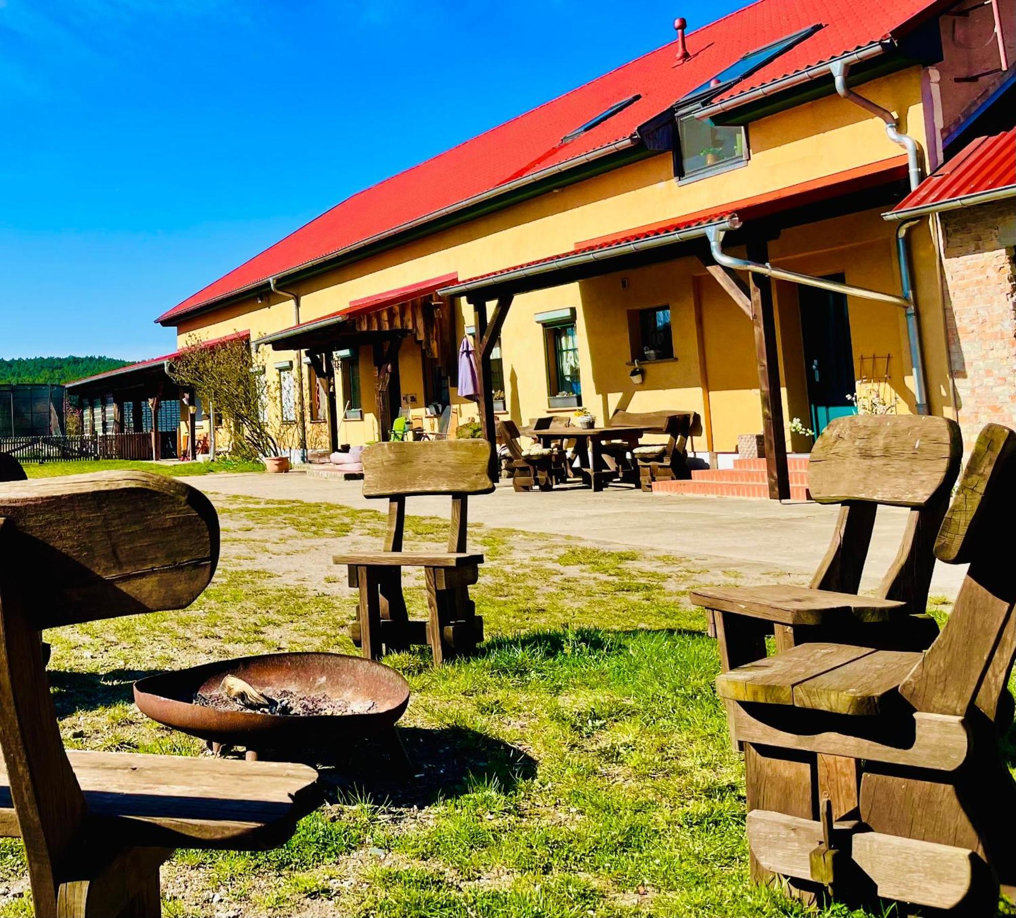 Ferienwohnung Weidelandfarm Am Riebener See Beelitz Exterior foto